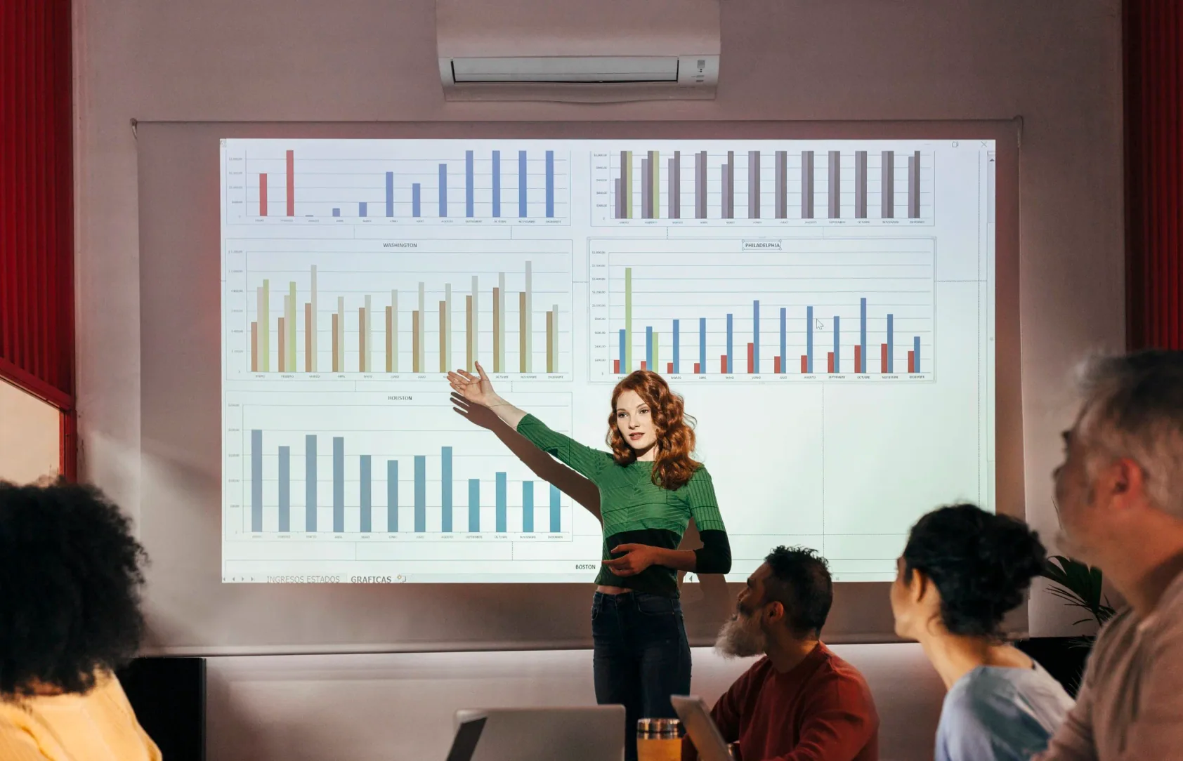 Business Group At A Workshop In The Office